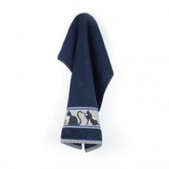 Handdoek - Katten - Donker Blauw